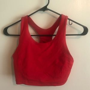 LULULEMON Fast As Light Bra/Crop Top ✨ True Red Size 6